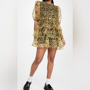 nwot GANNI “ Organza Dress” size 34